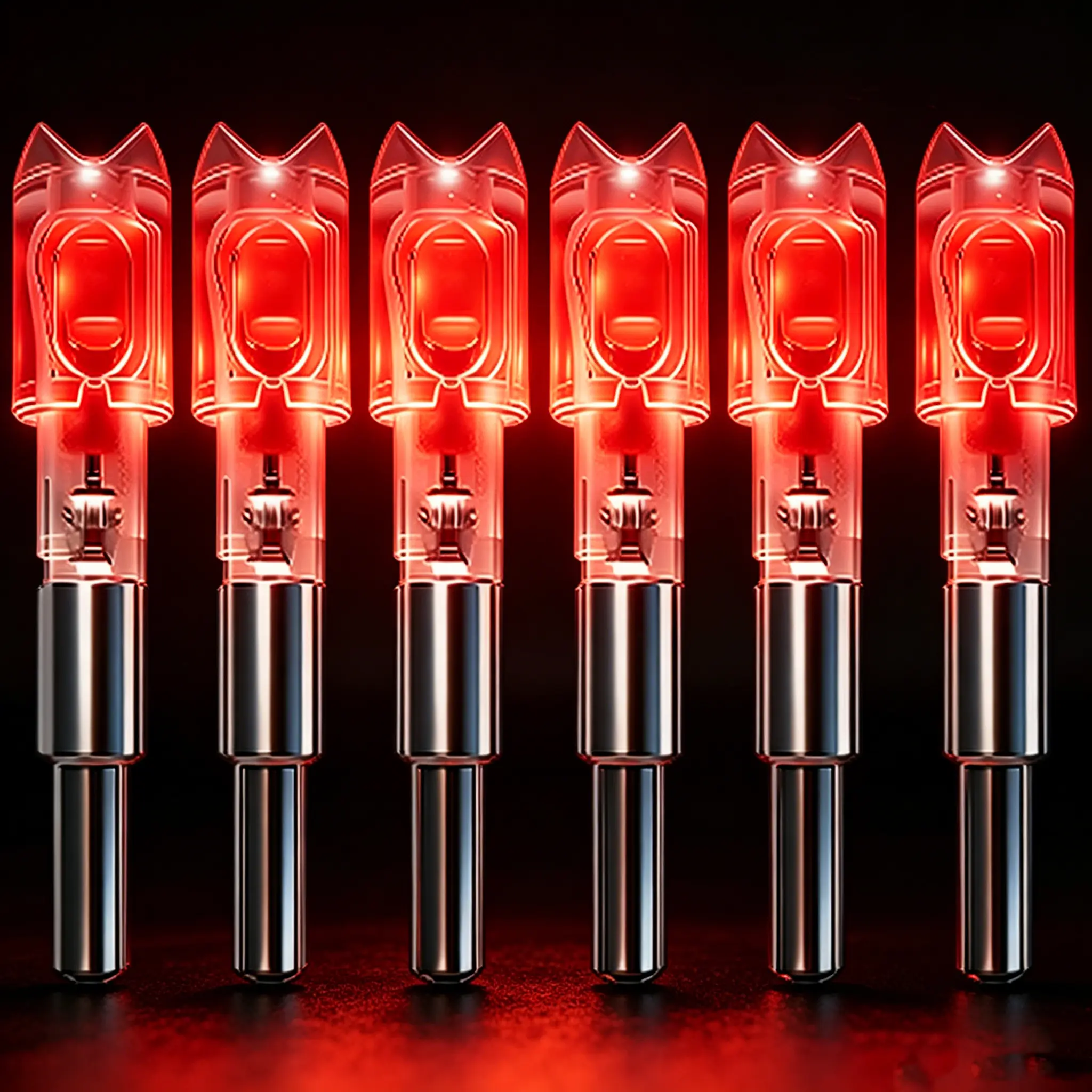 jianZD Lighted Crossbow Bolt Ends for Hunters, 6/12 Pack, Durable LED Lights with 24-Hour Battery Glow, Fits Bolts 0.285-0.305in, Hunting Aid, Nocks, On/Off Control