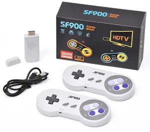 Super Retro Console 5000 Games 2 Wireless Controllers Game Stick