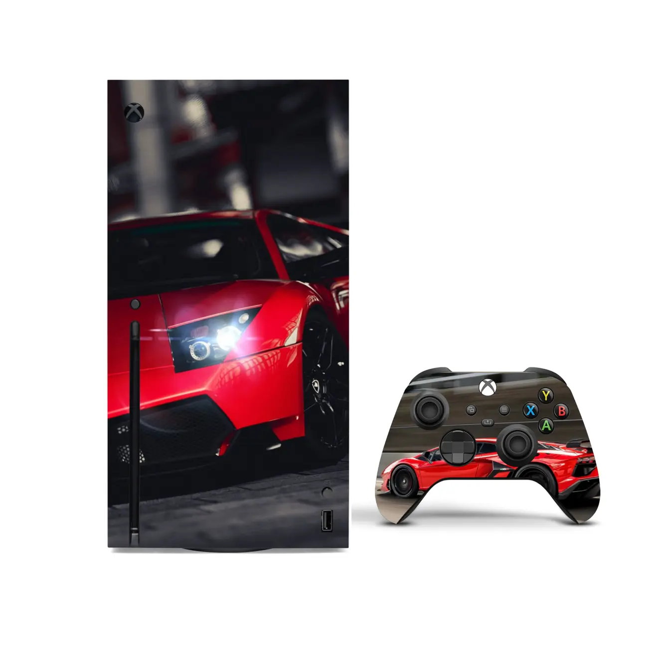 Lambo Vinyl Wrap Skin Auto Racing Compatible with X-Box Series X