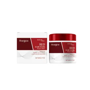 90g Color Care Red Hair Mask - Infused with Argan Oil & Collagen Essence for Gentle Moisturizing, Frizz Control & Color Protection, Suitable for All Hair Types