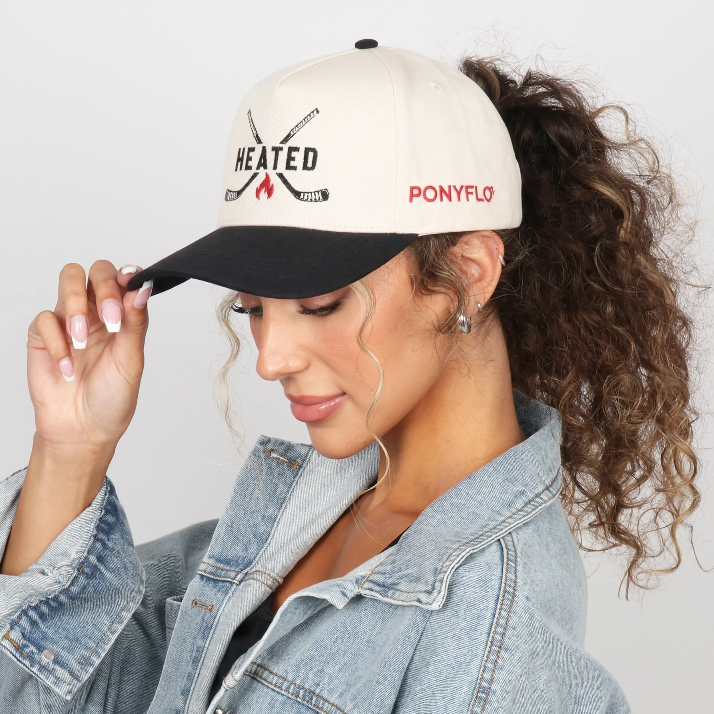 Heated Heated Hockey Women's Ponytail Hats