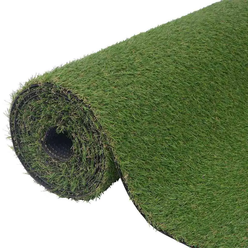 vidaXL Artificial Grass, Artificial Turf for Outdoor, Artificial Grass Carpet for Lawn Garden, Fake Grass Decor, 3.3'x49.2'/0.8" Green 148821