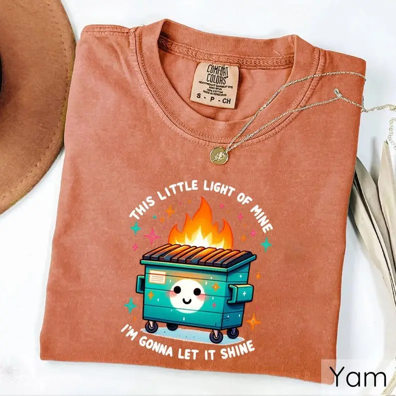Dumpster Fire T-shirts, Retro Mental Shirts, Love Your Life, Motivational Shirt, Inspirational Shirt, Funny Depression Shirt, Comfort Colors Shirt