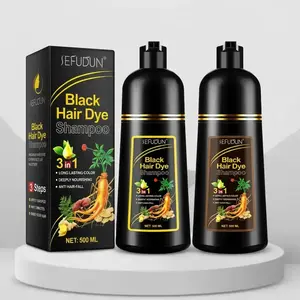 Sefudun 3-in-1 Hair Dye Shampoo 500ML, Multiple Options Available, Easy Home Application, Gentle on Scalp, No Harmful Chemicals, Hair Darkening Shampoo