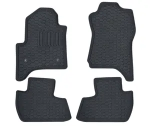 Floor Mats for 2014-2018 Chevrolet Silverado/2014-2018 GMC Sierra 1500 Crew Cab / 2015-2019 Silverado/Sierra 2500 HD/3500 HD Crew Cab, Custom Fit, Heavy Duty, All Weather Floor Liner Full Set Rubber
