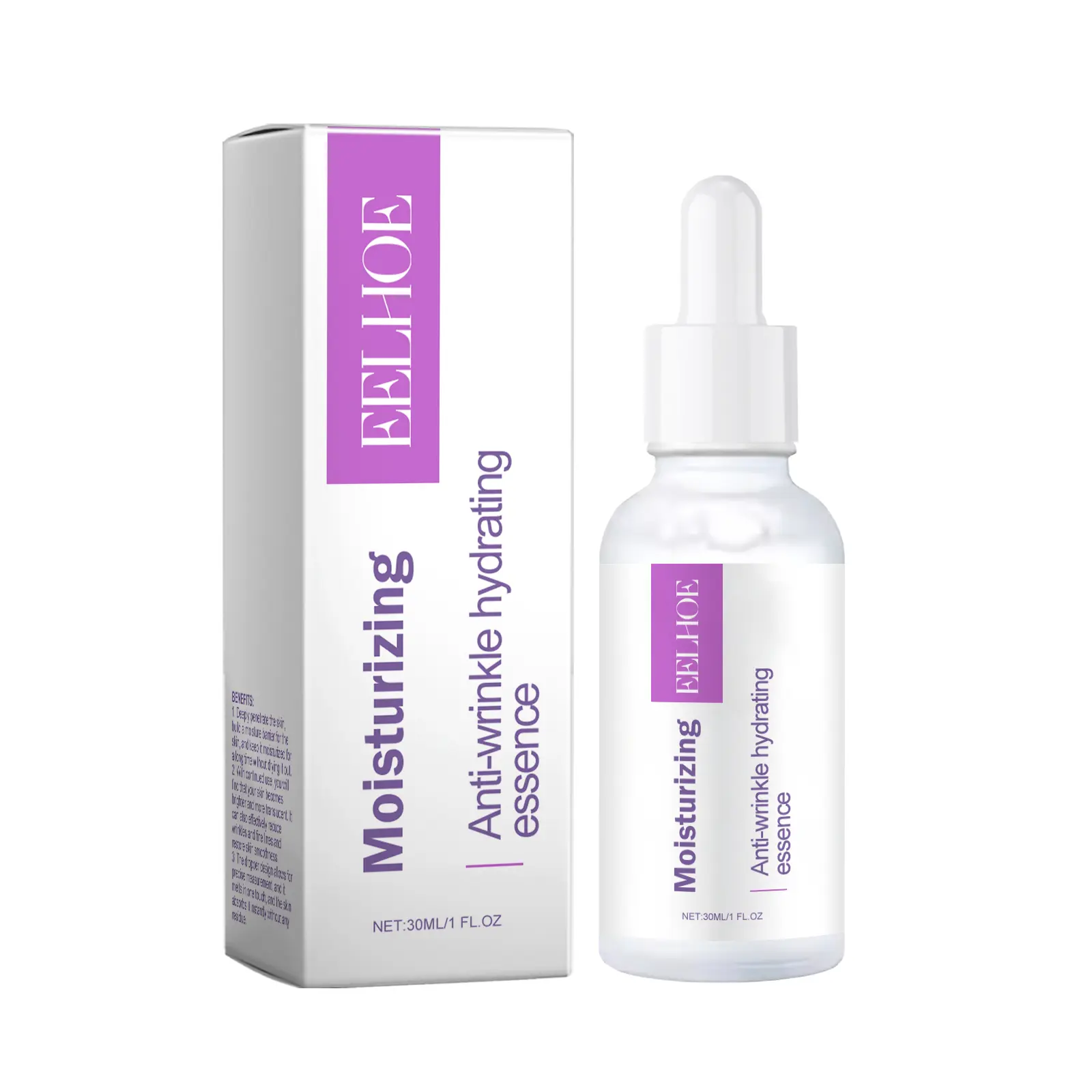 Hydrating Facial Serum with Moisturizer, Collagen-VC-HA Formula for Skin-Smoothing Facial Use