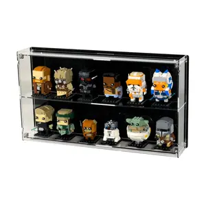 Acrylic Wall-Mount Display Case Compatible with LEGO BrickHeadz & Funko Pop! - Sets or Figures not included