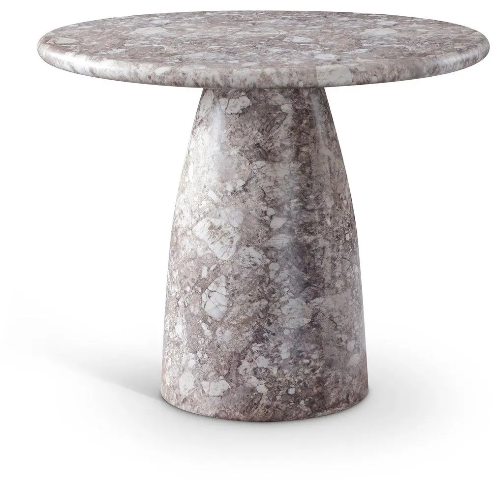 Cosenza Brown 36" Marble Finish Concrete Dining Table