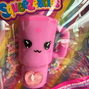 Taba squishy pink drink tumbler stress relief toy