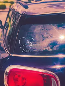 Dog, Cat, or Other Pet Side Profile Outline Car Decal