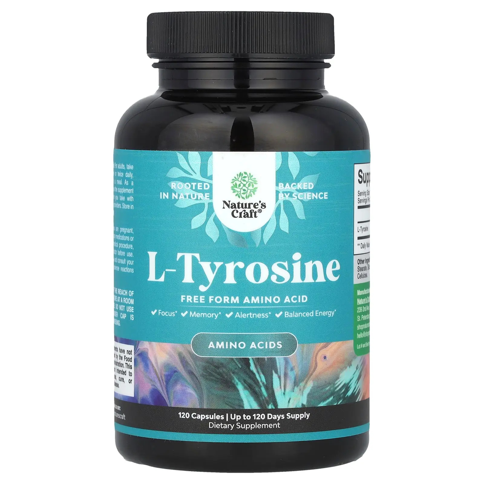 Nature's Craft L-Tyrosine, 500 mg, 120 Capsules