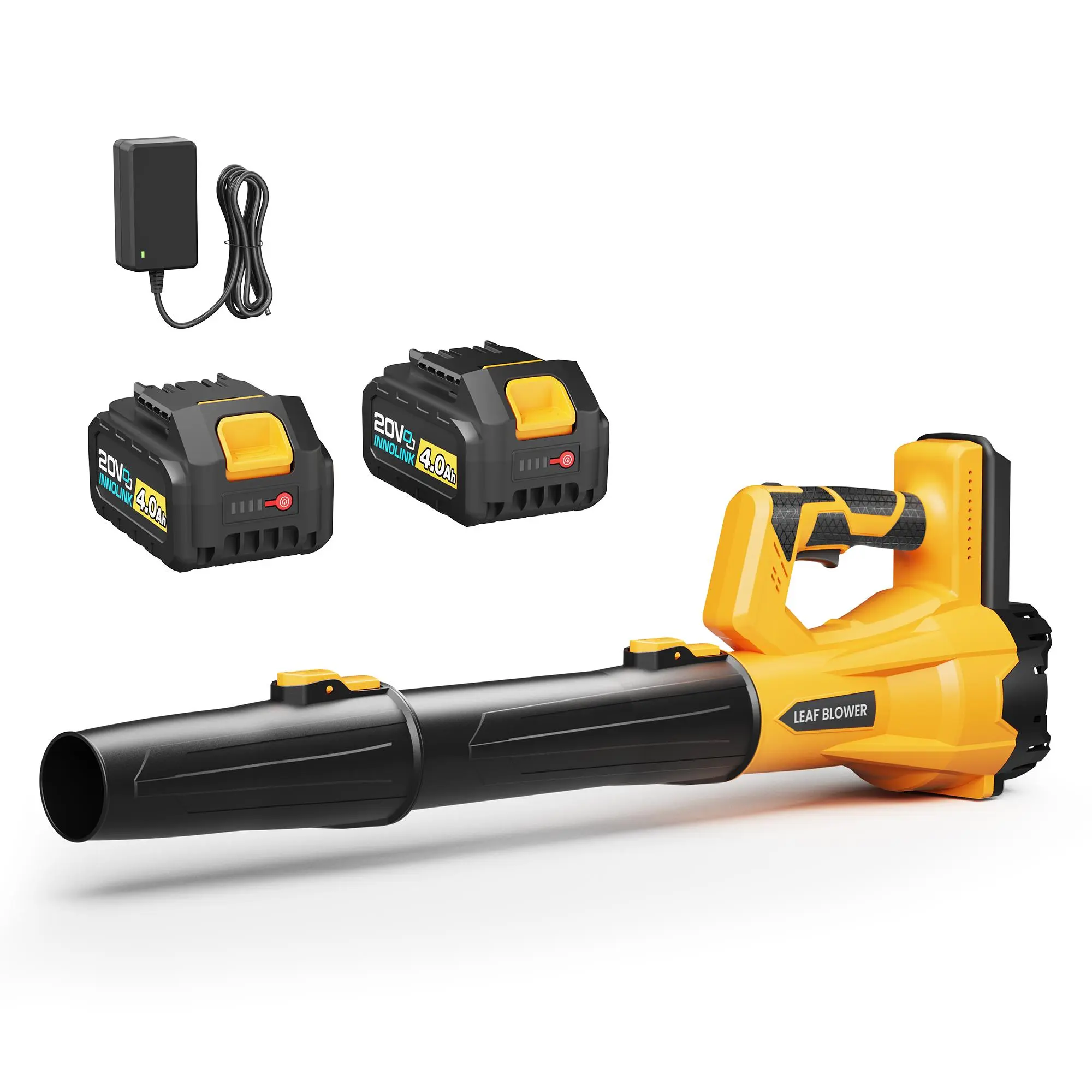 STEELITE Cordless Handheld Leaf Blower, Powerful Electric Model with 6 Adjustable Wind Speeds, 600cfm Airflow, 2*4.0Ah Batteries + Charger, Lightweight for Patio & Lawn Care (Garden Tools),techvibes