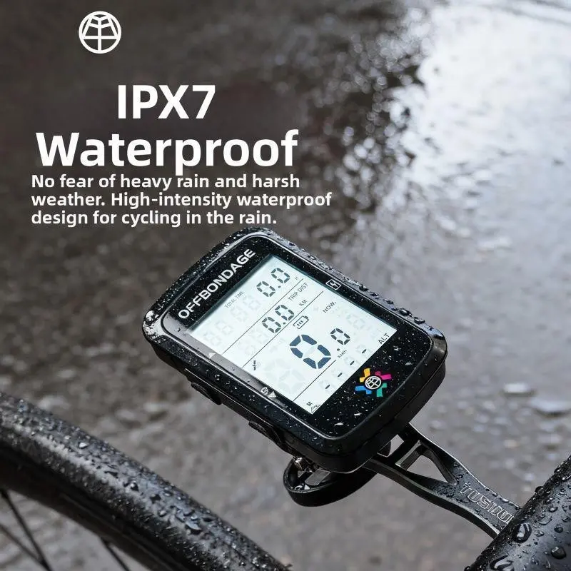 GPS Bicycle Computer 2.4-Inch Cycling Odometer, Wireless Speedometer, Waterproof Bike Digital Stopwatch, Cycling GPS Tracker, Bicycle Accessories