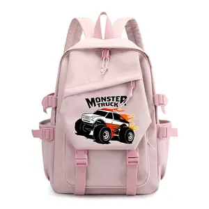 Monster Backpack For Men and Women Waterproof and Dirt Resistant Backpacks Large Capacity Bag as Gift for Family Friends and Colleagues -Pink