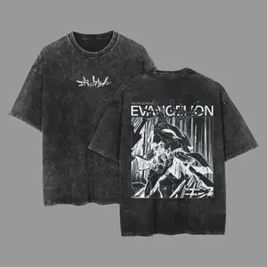 valentine shirts Neon Genesis Evangelion - Shin Seiki Evangelion Anime Manga Washed Heavy Cotton T-shirt, Gift For Anime Fan, Anime Lover, Manga Lover Gift Gift For Him Gift For Her