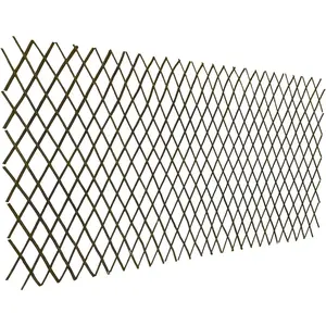 Nature Willow Trellis Expandable  Support  Climbing Lattices Trellis Willow Expandable Trellis Fence for Climbing  Support 36x92 Inch,Double Panel (1)