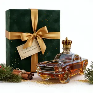 Car Whisky flasche, Car Shape Shaped Novel Glass Whiskey Decanter Set Wild Horse Whiskey Decanter Bottle Liquor Dispensing Container Wisky Awakener Whisky Gift for Automotive Enthusiast Men - Fathers Day Gift!