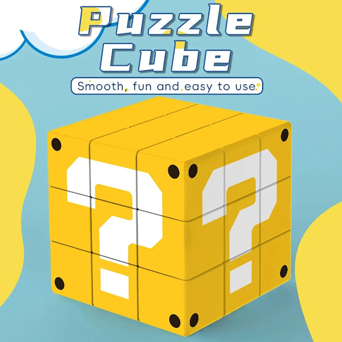 3x3x3 Magic Rubikscube - UV Printed Quick Twist, Fidget & Mental Enrichment Mini Magic Cube, Professional Puzzle Game Stress Reliever, Children's Toy Gift, Cubes Magic Cubes