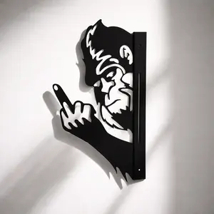 Flip Bigfoot, peek-a-boo Bigfoot, metal peek-a-boo Flip Bigfoot, peek-a-boo Bigfoot,MetalPeaking Flip off Bigfoot, garden decor "Peek-a-boo Bigfoot" outdoor decoration