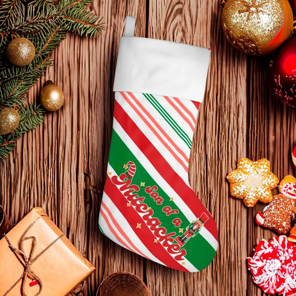 Son of a Nutcracker: The Playfully Bold Christmas Stocking. Designed and Created by Claire4You Designers just for you. P10-D264.1