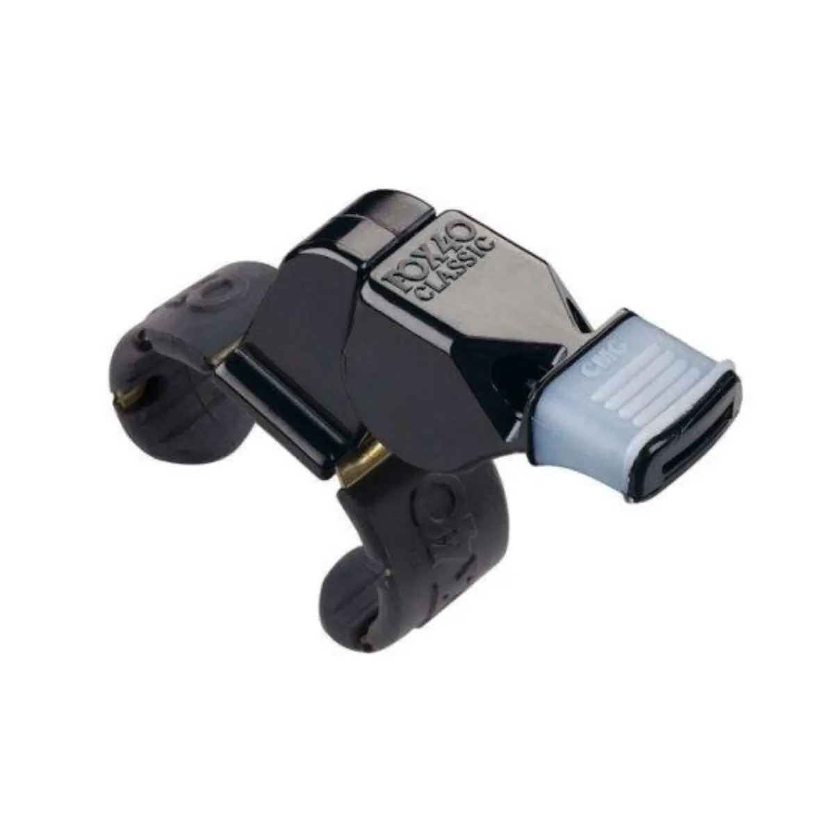 Fox 40 Black Plastic Finger Whistle w/ Cushion Mouth Grip