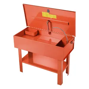 fathersdaygift VEVOR Parts Washer 40-Gallon, 17 Gallon Solvent Capacity, 1 Gallon per Minute Max Pump Output, Steel Cabinet Electric Pump Automotive Parts Washer Cleaner for Wheel Bearings, Gears, and Carburetors