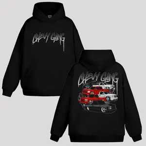 Chevy Gang Graphic T Shirt Chevy Silverado Men's Cotton Hoodie Old School Chevy Tee Gift for Him Truck Hoodie Classic Chevy Truck Casual Menswear