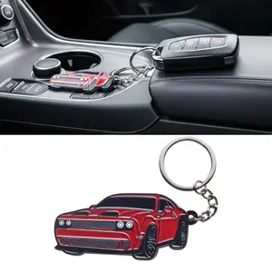 Dodge Challenger Keychain – Stylish Car Key Accessory Compatible with SRT & SXT Models