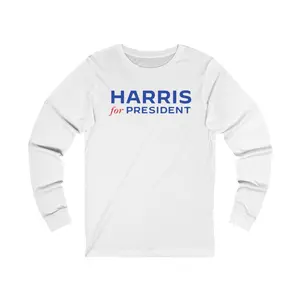 Kamala Harris 2024 Long-Sleeve Unisex T-Shirt - Political Apparel - Election Support Shirt - Comfortable Campaign Gear - Team Kamala Fanwear
