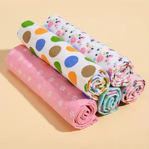 5Pcs Baby Swaddle Blankets, Soft Comfortable Flannel Swaddle Wraps, Multi-use Infant Cover Cloth, Ideal Gift for Baby Shower Newborn