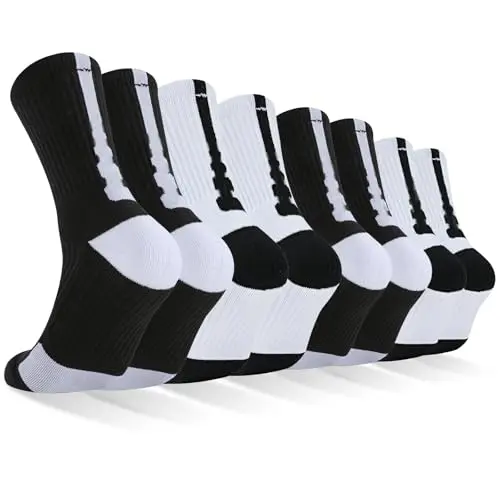 8 Pairs Black/White