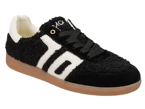 Back 70: TEDDY in BLACK WHITE Sneakers