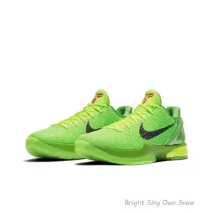 Kobe 6 Protro Green Apple Stylish, Comfortable, Slip-resistant, Durable, Versatile Basketball Shoes