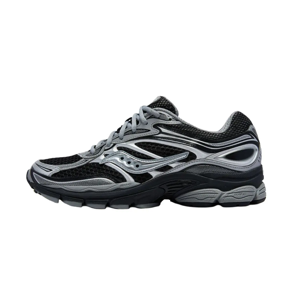 Saucony OG ProGrid Omni 9 'Black Silver' Athletic Running Shoe - Breathable, Lightweight Runner Shoe, Casual Running Sneakers, Road Running Shoes, Breathable Running Shoe