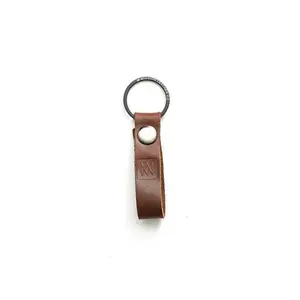 Leather Loop Keychain - Classic Design with Leather Strap, Simple Loop Attachment