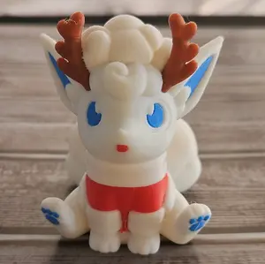 3D Printed Alolan Vulpix Christmas Decoration - Unique and Eye-Catching