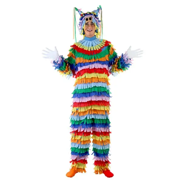 HalloweenCostumes Men's Polyester Jumpsuit Clothes, Zipper-Closure Adult Birthday Special Occasion Pinata Costume