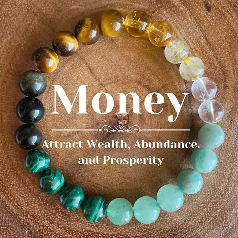 Vintage Malachite Tiger Eye Mixed Beaded Bracelet For Women