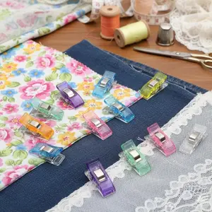 Multi-Purpose Sewing Clips, Reusable & Washable, Non-Slip Craft Clips for Fabric, Diy Quilting and Crocheting. Essential Sewing Tools for Handmade Projects, Durable and Easy Storage, Improve Efficiency for Sewing Enthusiasts.