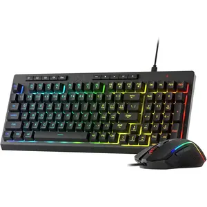 Redragon S141 Gaming Keyboard & Mouse Combo - 98 Keys K515 Wired RGB Membrane Keyboard with 10000 DPI, Ideal for Gaming and Office Work