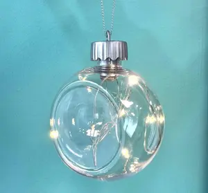 LED Flat-sided Globe Ornament Blank for Epoxy Resin