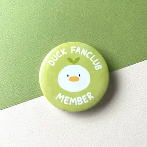 Duck Fan club Member -Cute Badge for Clothes & Hat & Backpack Decor, Fashion Accessories for Men & Women