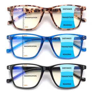 3-pack vogue black Progressive Multifocal Anti-blue Light Reading Glasses,For Both Men And Women,Fashionable And Trendy Accessories. Lightweight Frames With Spring Hinges For Comfortable Wear. Specially Designed For Reading And Daily Commuting.