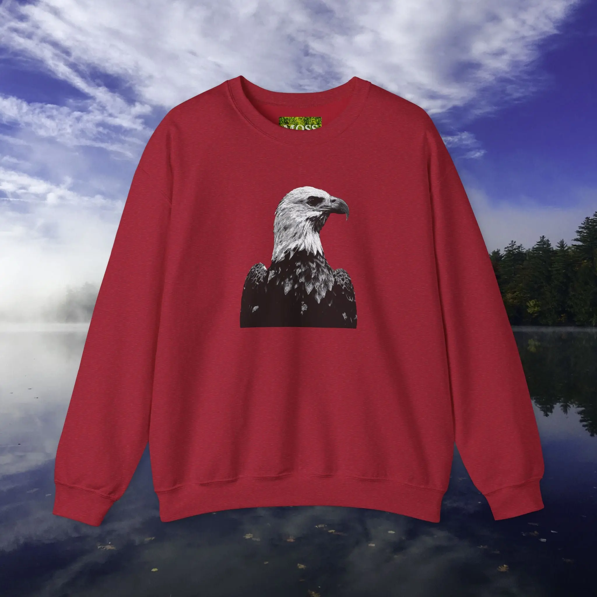 MOSS Bald Eagle: Unisex Heavy Blend™ Crewneck Sweatshirt