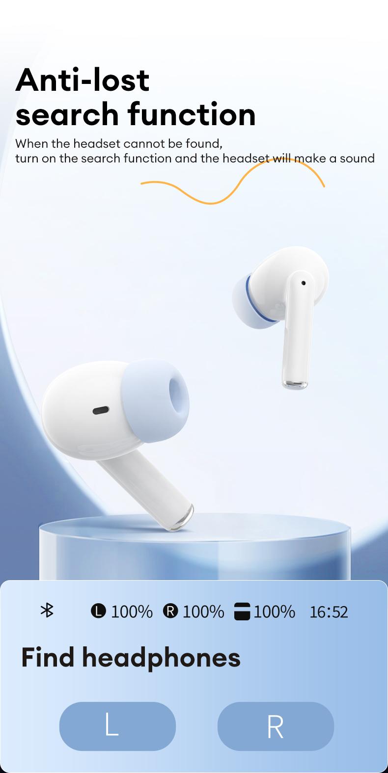 PAXA friend Intelligent Earphones,TWS Bluetooth Remote Control Earbuds for Short Video Watching and Camera Remote Control HIFI Stereo Sound Headphones Compatible with Various Systems