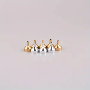 5pcs Mini funnel Metal funnel Perfume dispenser Liquid dispenser tool Toner toner dispenser.