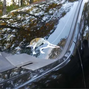 Duck with Backwards Hat with letter A on Hat Decal for Truck or Car