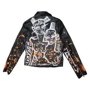 'Leaving Earth' Pleather Jacket for Women - Small Size - Faux, Womenswear