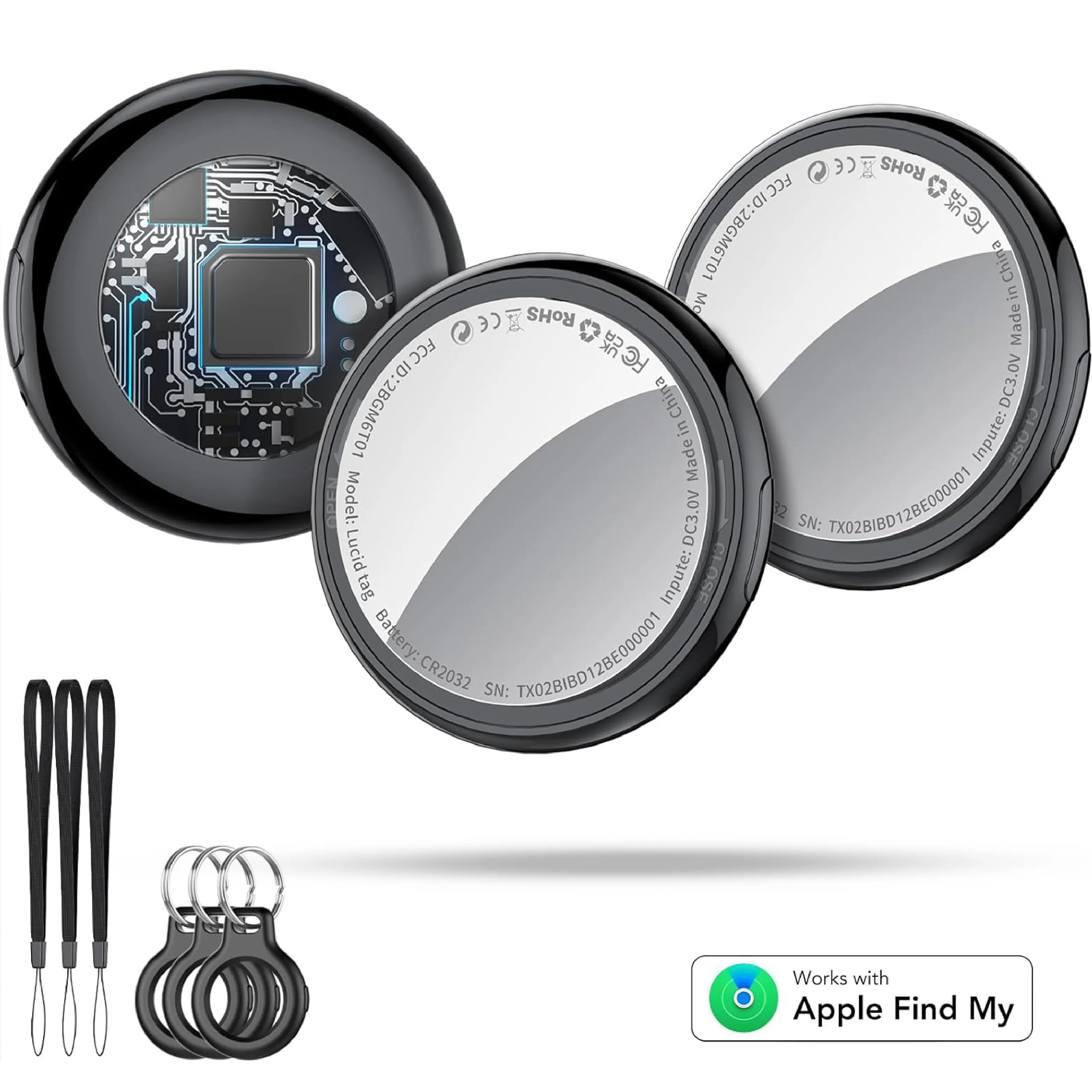 [Summervibes] Tukio 2026 Mini GPS Tracker for Car with Weatherproof Magnetic Case No Monthly Fee Best Hidden GPS Trackers Anti Lost Device Works with Apple Find My iOS Only IP68 Waterproof
