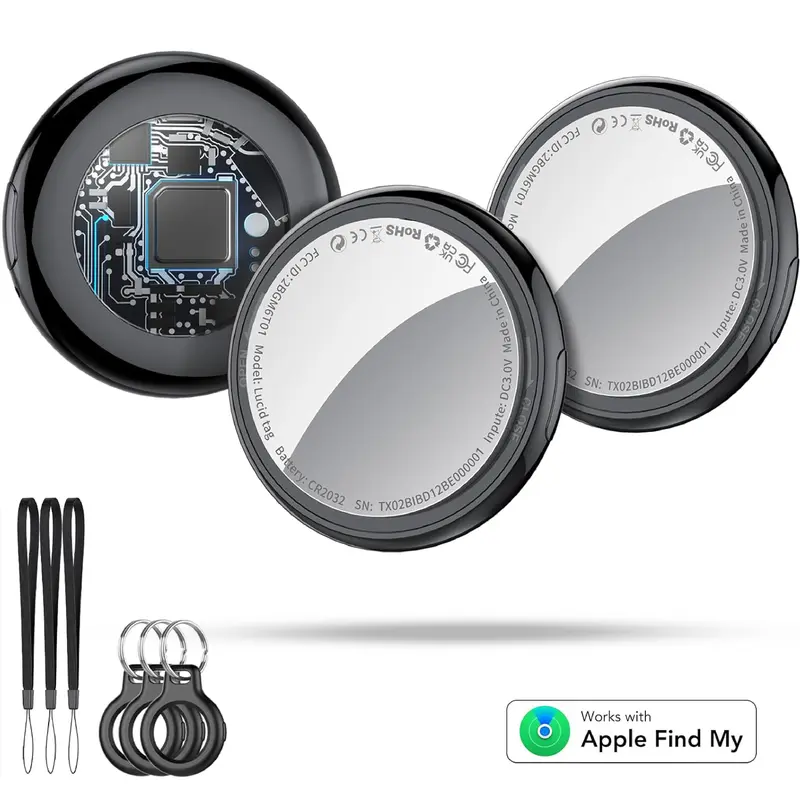 [Summervibes] Tukio 2026 Mini GPS Tracker for Car with Weatherproof Magnetic Case No Monthly Fee Best Hidden GPS Trackers Anti Lost Device Works with Apple Find My iOS Only IP68 Waterproof